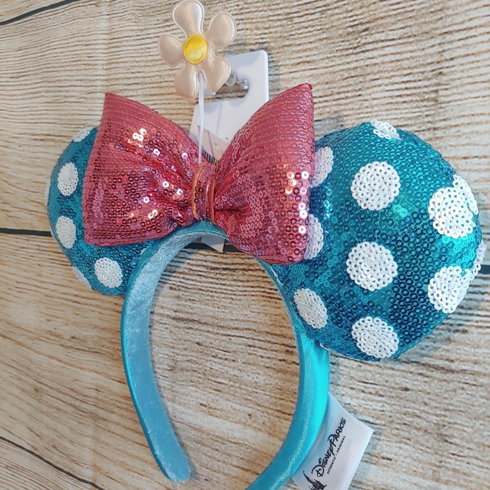 Disney Parks Sequins Minnie Ears with Polka Dots - Picture 3 of 6
